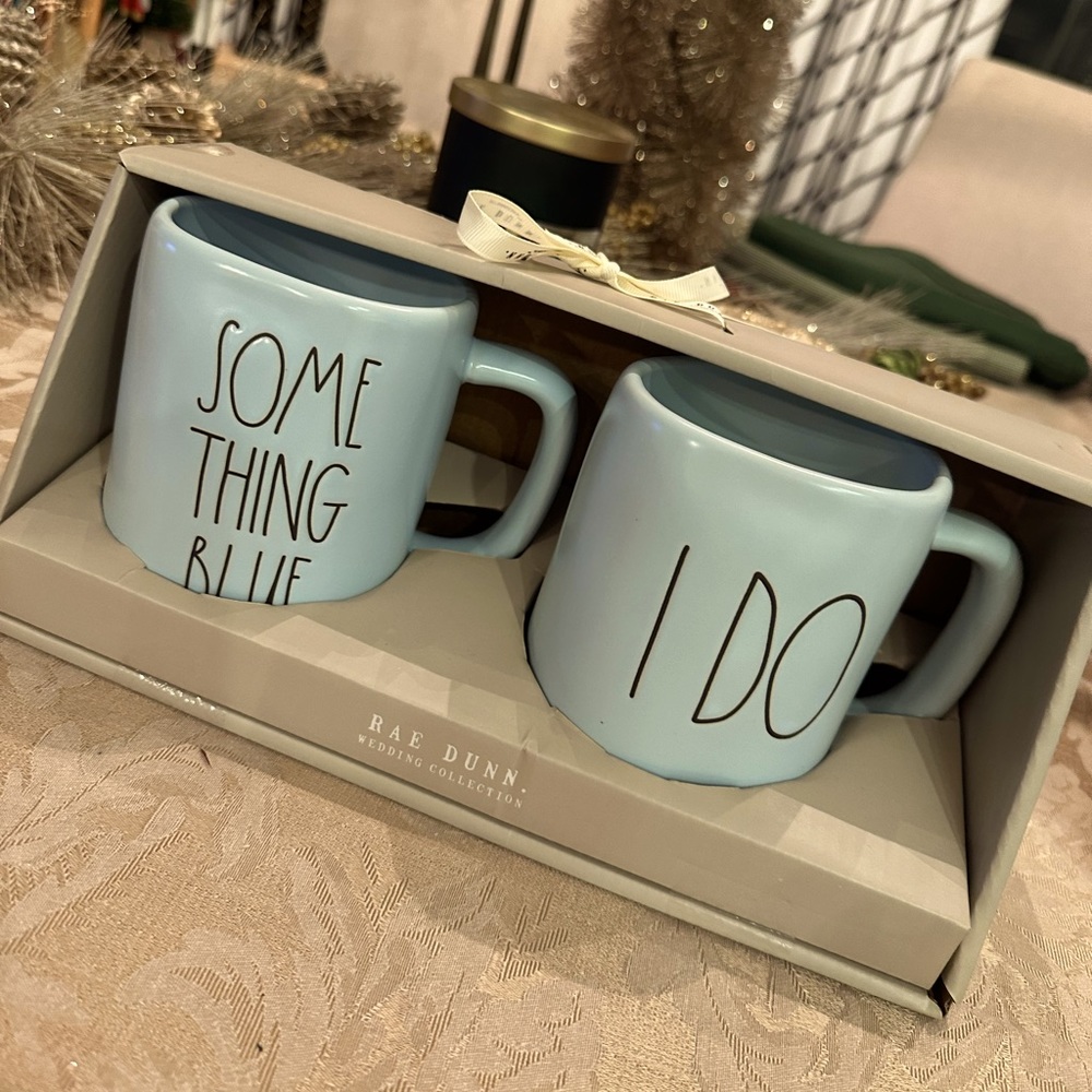 Rae Dunn Wedding set - I Do & Something Blue